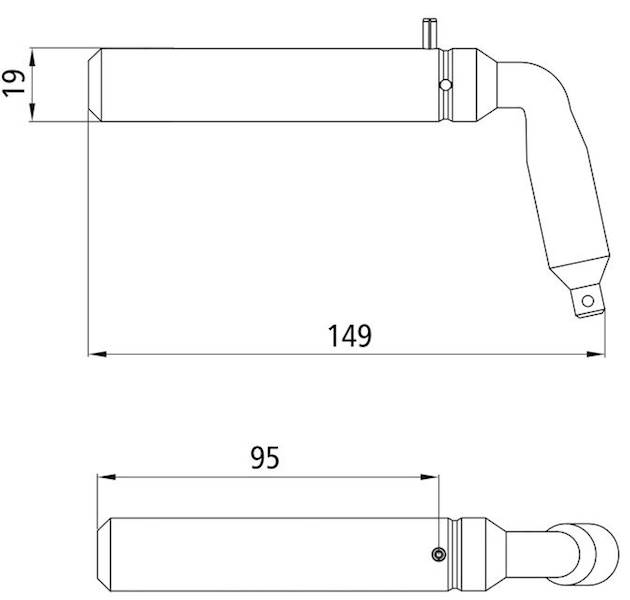 Przetyczka do kuli 2001 fi 60 (19/19 x 85 mm)