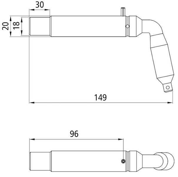 Przetyczka do kuli 2001 fi 60 (20/18 x 65/85 mm)