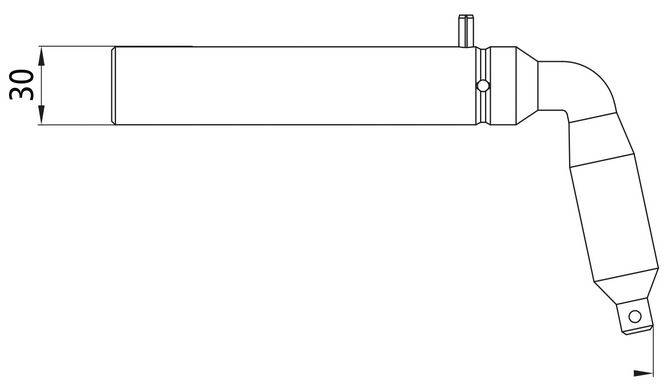 Przetyczka do kuli 4004 fi 100 (30/30) - ocynk