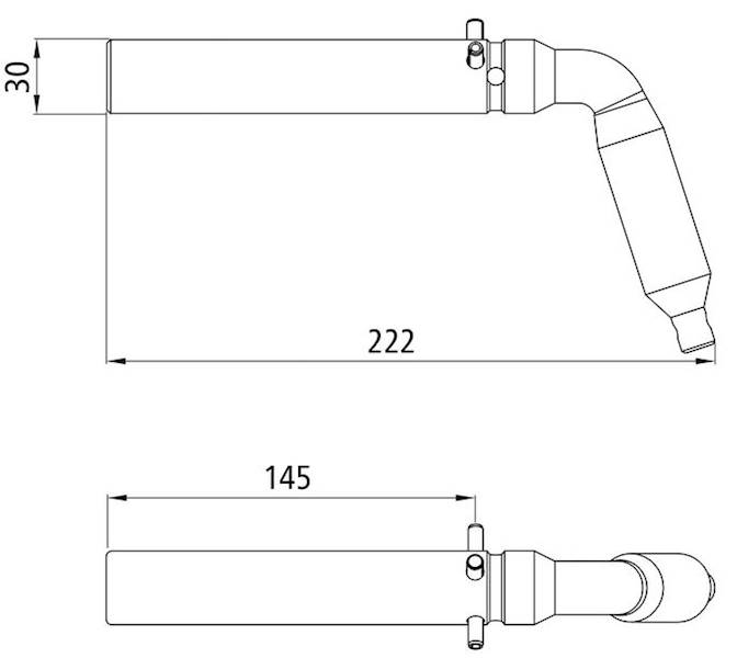 Przetyczka do kuli 4004 fi 100 (30/30) - ocynk