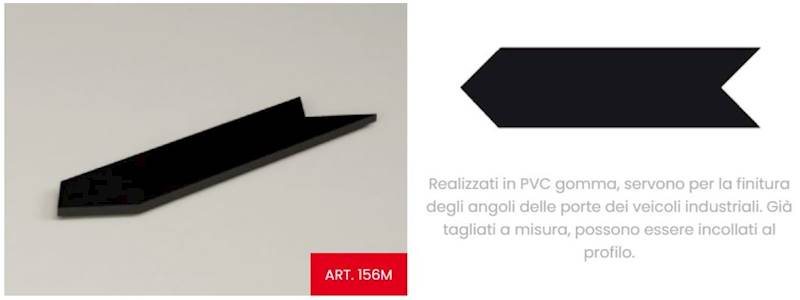 Uszczelka PVC - Łącznik narożnika 81x21 mm
