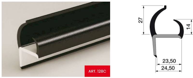 Uszczelka PVC 23,5/24,5 mm, L=5000 mm