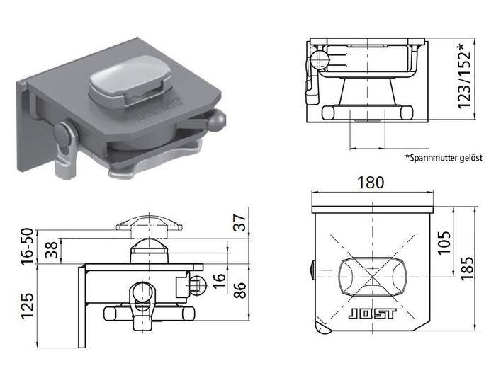 Mocowanie kontenera R 405 VAK