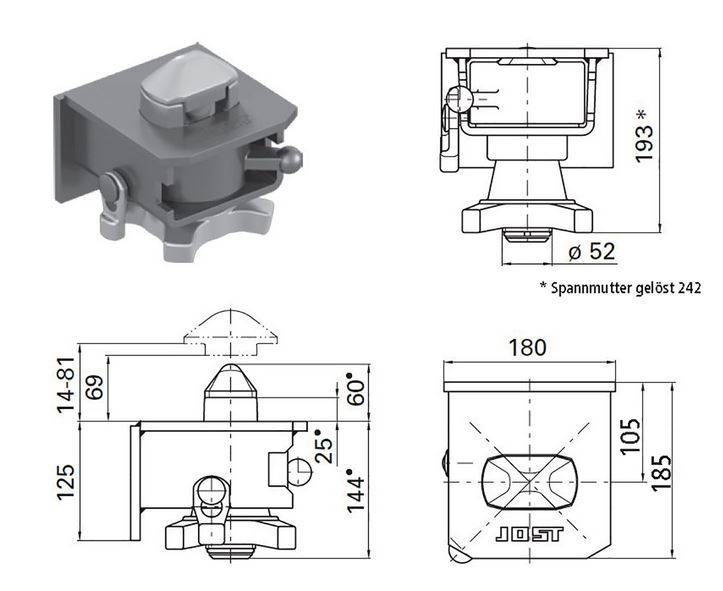 Mocowanie kontenera R 401 VAK