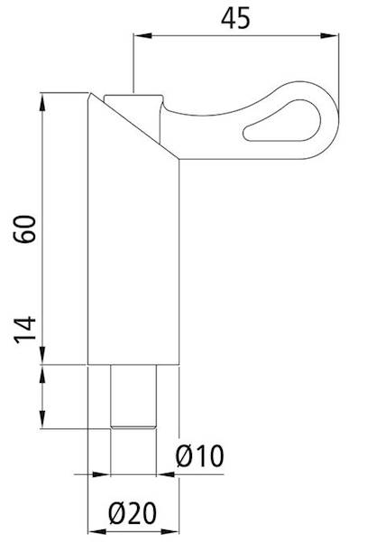 Rygiel S 1014 N D=10 mm, H=14 mm
