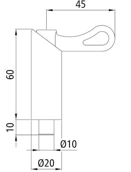 Rygiel S 1010 N D=10 mm, H=10 mm
