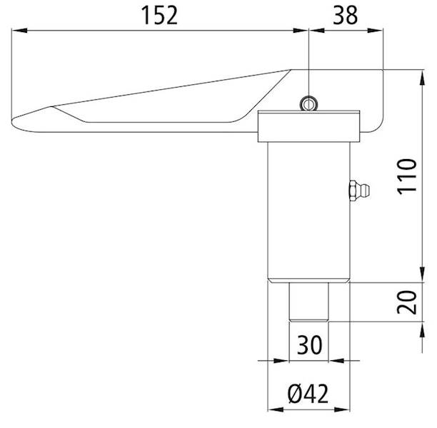 Blokada zapadkowa nogi podporowej FS 97 / 30 mm