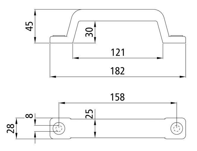 Uchwyt tworzywowy 30x50x155 mm ( rączka )