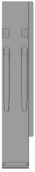 Słupek K20, tył prawy z zamk. ściany tylnej 600 mm