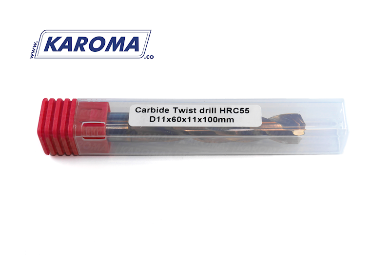 Wiertło węglikowe D11x60x11x100 HRC55
