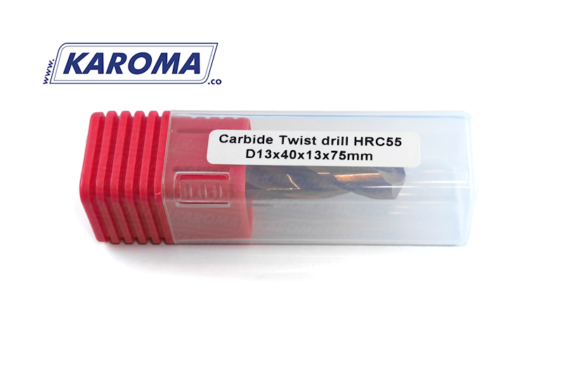 Wiertło węglikowe D13x40x13x75 HRC55