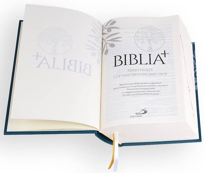 BIBLIA PLUS. Pismo Święte czytane metodą skrutacji - oprawa twarda, turkusowa