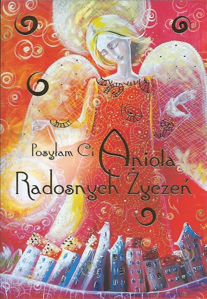 Karnet z kopertą: Z ANIOŁAMI 20. Posyłam Ci Anioła Radosnych Życzeń