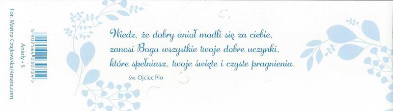 Zakładka duża Anioł 5 - 6x21cm