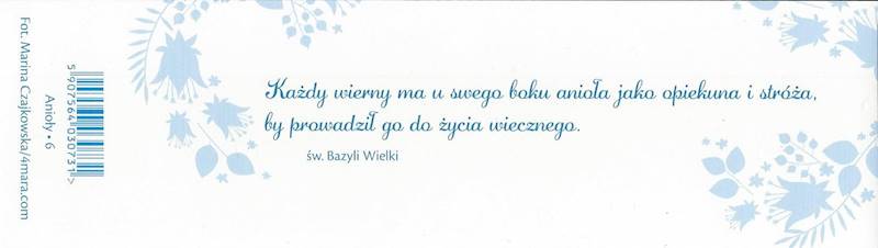 Zakładka duża Anioł 6 - 6x21cm