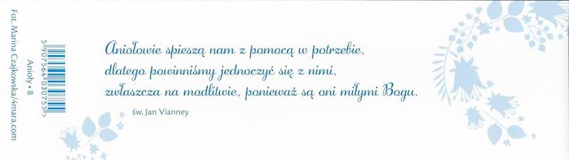Zakładka duża Anioł 8 - 6x21cm