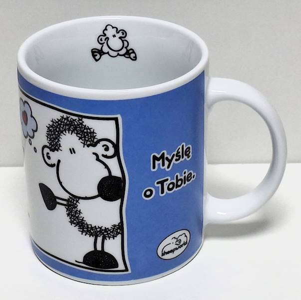 Kubek sheepworld "Właśnie sobie myślę... Myślę o Tobie" 330 ml
