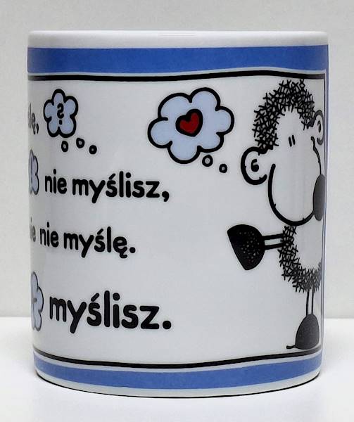 Kubek sheepworld "Właśnie sobie myślę... Myślę o Tobie" 330 ml