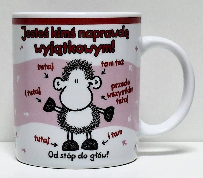 Kubek sheepworld "Jesteś kimś naprawdę wyjątkowym!..." 330 ml