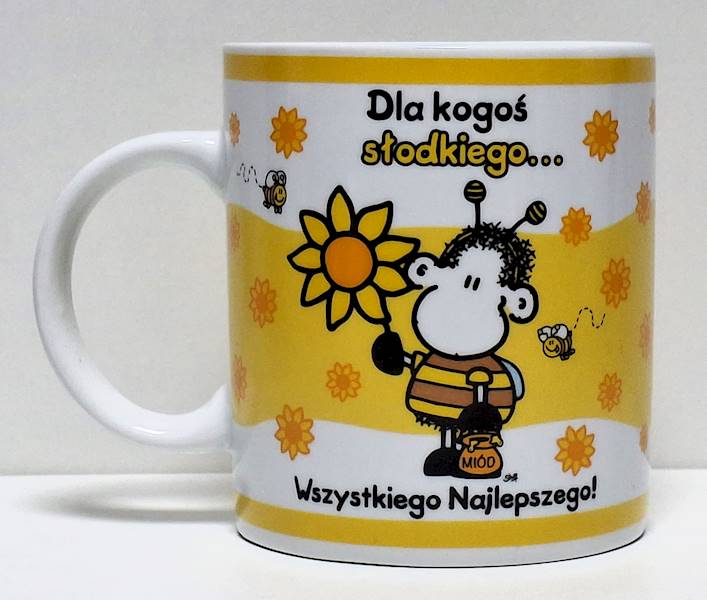 Kubek sheepworld "Dla kogoś słodkiego... Wszystkiego Najlepszego!" 330 ml