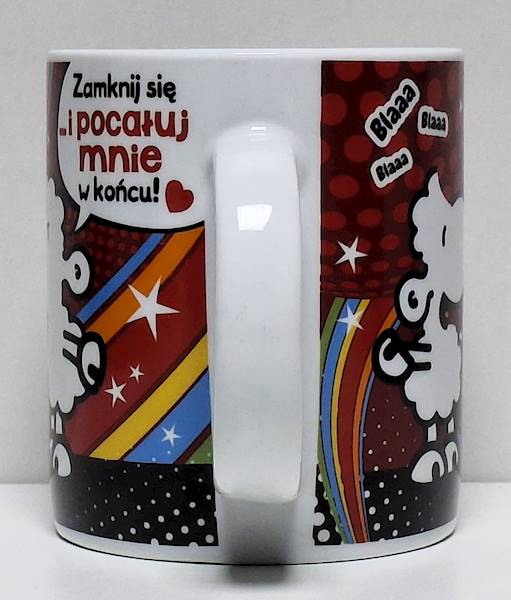 Kubek sheepworld "Zamknij się ... i pocałuj mnie w końcu!" 330 ml
