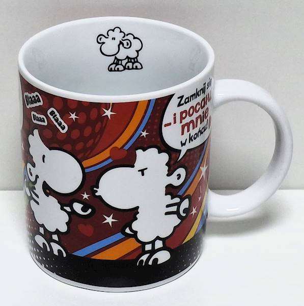 Kubek sheepworld "Zamknij się ... i pocałuj mnie w końcu!" 330 ml