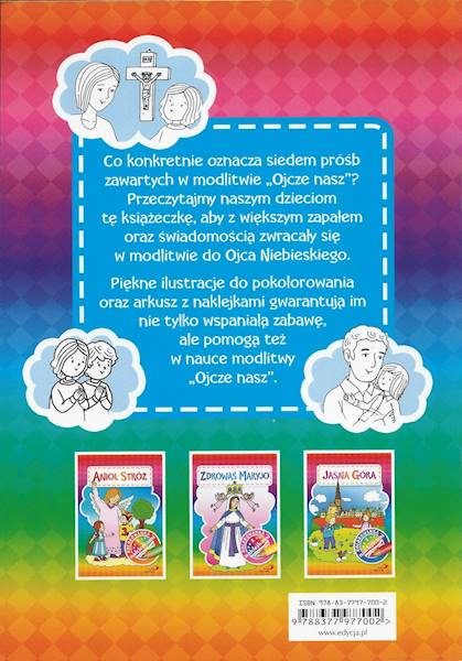 Ojcze nasz. Kolorowanka z naklejkami - Praca zbiorowa