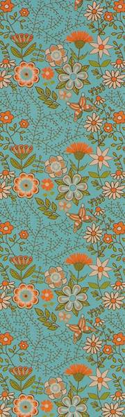 Zakładka mała Floral 5 - 4,8x16 cm