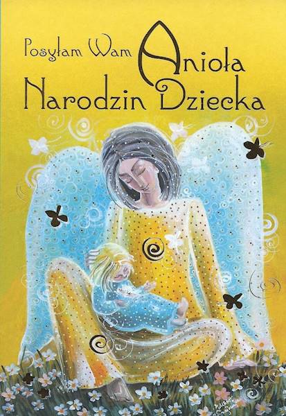Karnet z kopertą: Z ANIOŁAMI 24. Posyłam Wam Anioła Narodzin Dziecka