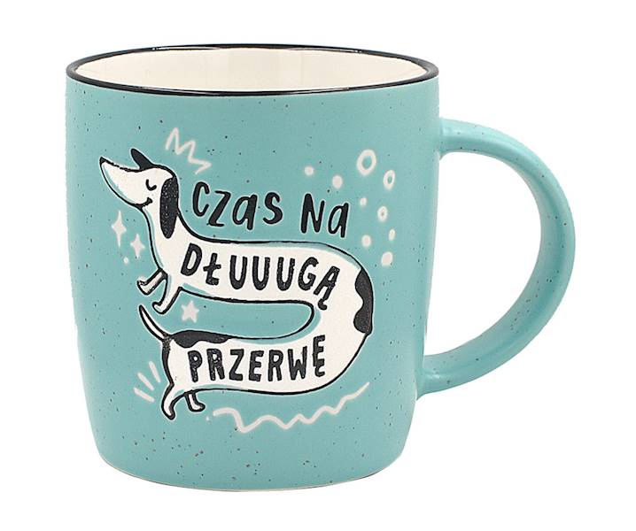 Kubek kukartka "czas na DŁUUUGĄ PRZERWĘ" 350 ml UP-034