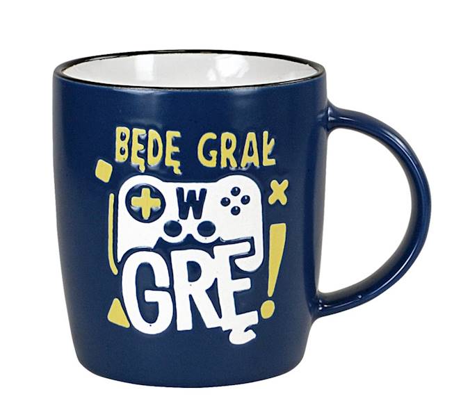 Kubek kukartka "BĘDĘ GRAŁ W GRĘ!" 350 ml UP-020