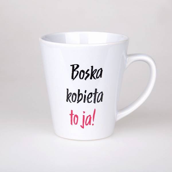 Kubek ceramiczny "Boska kobieta" 330 ml