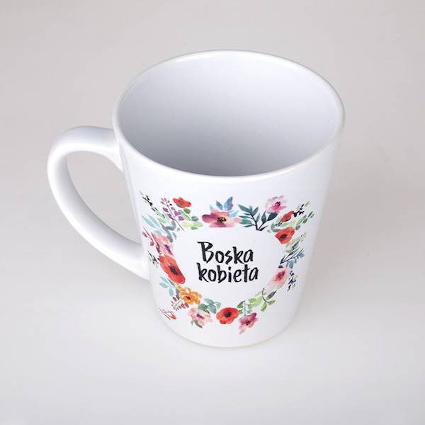 Kubek ceramiczny "Boska kobieta" 330 ml