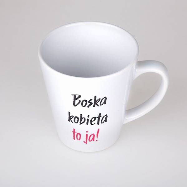 Kubek ceramiczny "Boska kobieta" 330 ml