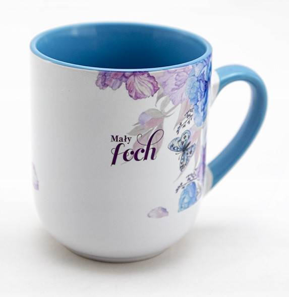 Kubek ceramiczny "Wielki foch - Mały foch" - motyle, 290 ml