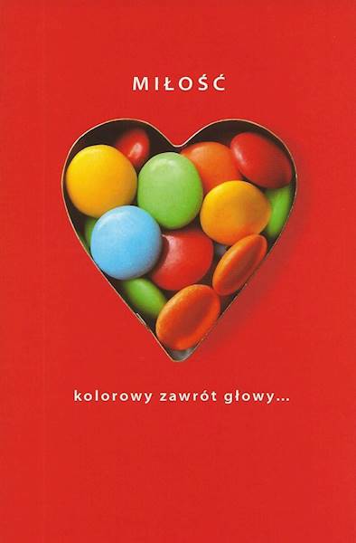 Karnet z kopertą: MIŁOŚĆ 1. MIŁOŚĆ kolorowy zawrót głowy...