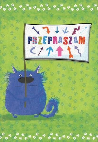 Karnet z kopertą: Z KOTEM 4. PRZEPRASZAM