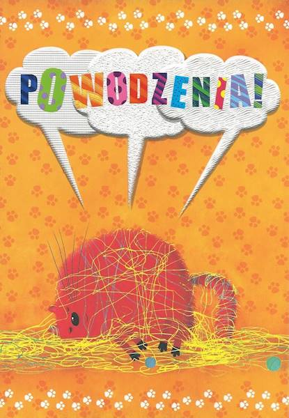 Karnet z kopertą: Z KOTEM 5. POWODZENIA