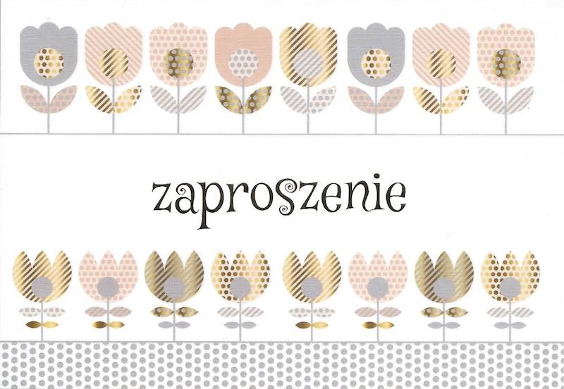 Zaproszenie z kopertą: NA RÓŻNE OKAZJE 1