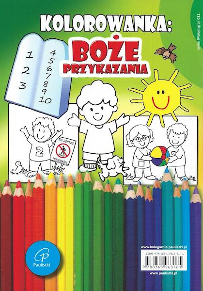 BOŻE PRZYKAZANIA. Kolorowanka z zabawami - Praca zbiorowa