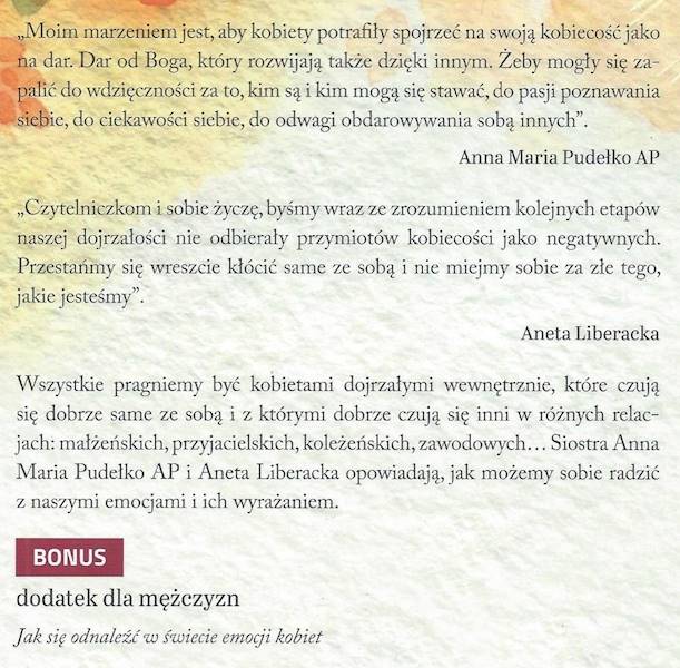Wielki foch. O (nie)dojrzałości kobiet - s. Anna Maria Pudełko AP, Aneta Liberacka