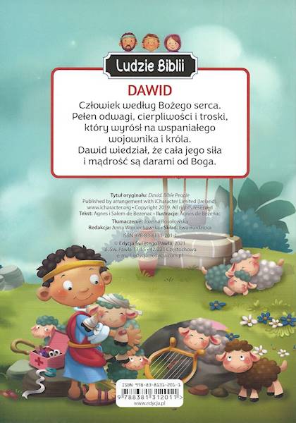 Ludzie Biblii: DAWID - Agnes i Salem de Bezenac - z naklejkami