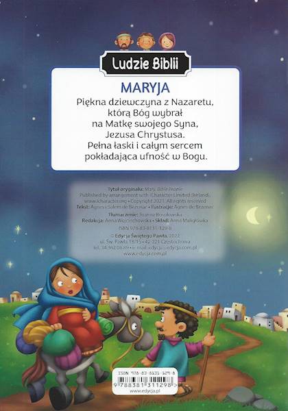 Ludzie Biblii: MARYJA - Agnes i Salem de Bezenac - z naklejkami