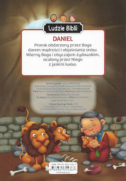 Ludzie Biblii: DANIEL - Agnes i Salem de Bezenac - z naklejkami
