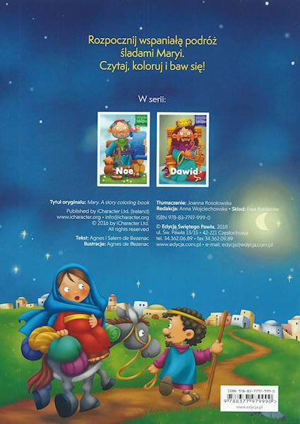 Kolorowanka biblijna: MARYJA - Agnes i Salem de Bezenac