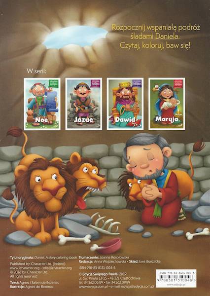 Kolorowanka biblijna: DANIEL - Agnes i Salem de Bezenac