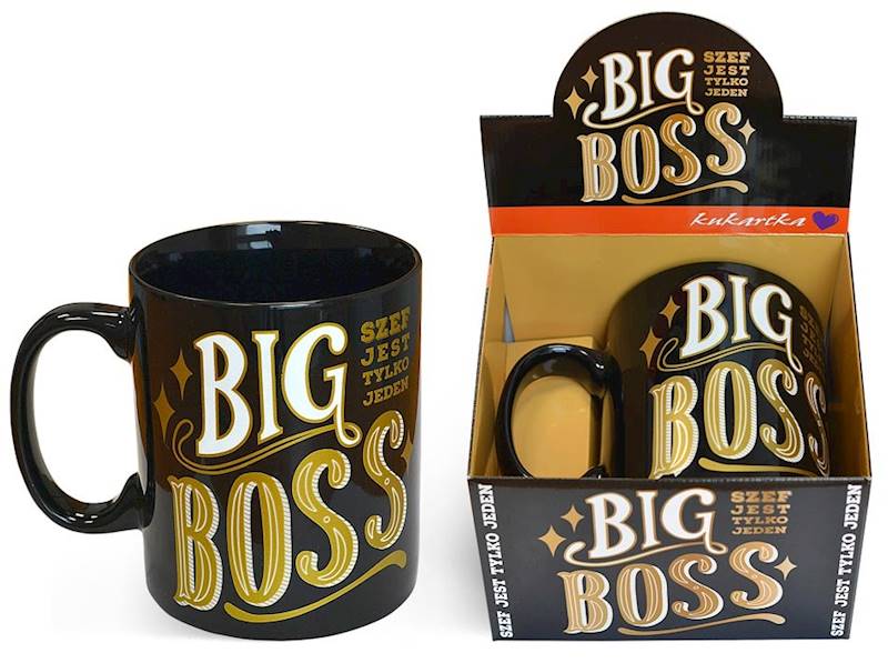 Kubek GIGANT kukartka "BIG BOSS" 700 ml G-060