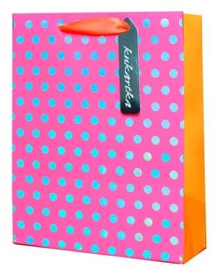 Torba prezentowa (neonowy różowy) 17,7x22,8x9,8 cm QPM-113