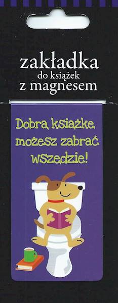 Zakładka magnetyczna "Dobrą książkę możesz zabrać wszędzie" ZK020