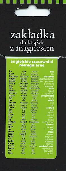 Zakładka magnetyczna "angielskie czasowniki nieregularne" ZK032